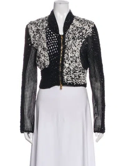 Pre-owned Versace Floral Print Jacket In Black