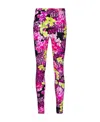 Versace Pink Orchid Leggings In Pink
