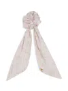 Versace Floral-print Scrunchy In Pink