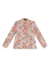 Versace Floral-print Shirt In Pink
