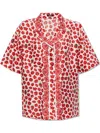 Versace Floral Garden Collared Shirt In Weiss