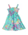 Versace Floral-print Sleeveless Dress In Multicolor