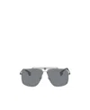 Versace Focus Logo Sunglasses In Gray