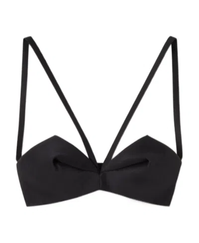 VERSACE VERSACE PLEATED BUSTIER TOP