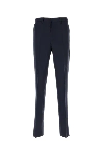 VERSACE VERSACE DARK BLUE WOOL PANT