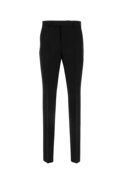 VERSACE BLACK WOOL BLEND PANT