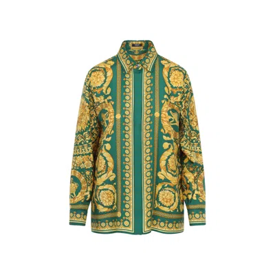 Versace Formal Shirt In Yellow