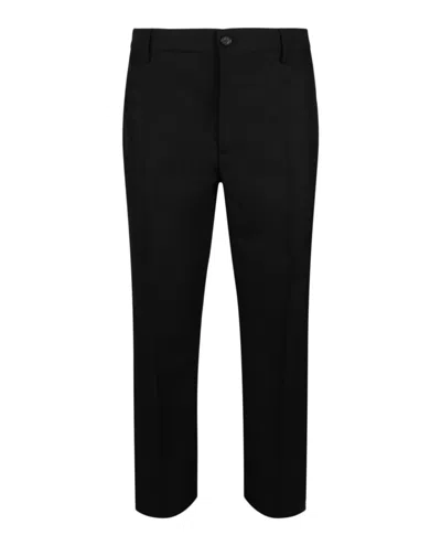 Versace Formal Wool Pants In Black