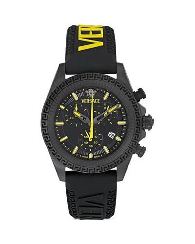 Versace Fornax Chronograph, 43mm In Black