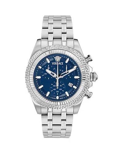 Versace Fornax Chronograph, 43mm In Blue