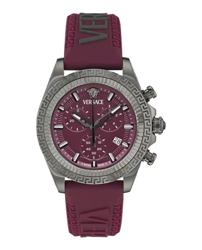 Versace Fornax Chronograph Watch In Multi
