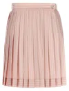 Versace Foulard Print Silk Twill Mini Skirt In Pink