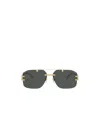Versace 60mm Rectangular Sunglasses In Black