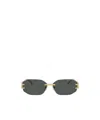 Versace Frameless Sunglasses In Black