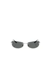 Versace Frameless Sunglasses In Gray