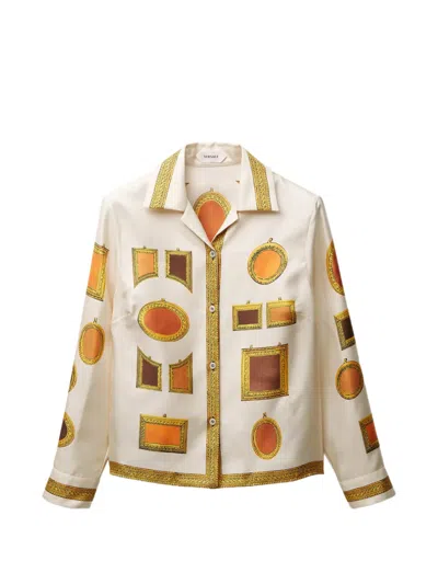 Versace Frame-print Shirt In Multi