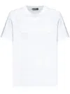 Versace Frayed Embroidered-logo Crewneck T-shirt