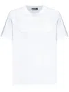 Versace Frayed Embroidered-logo Crewneck T-shirt