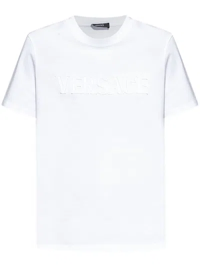 Versace Fringed Logo T-shirt
