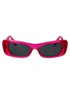 Versace Fuchsia Injectate Sunglasses In Red