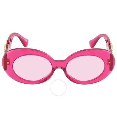 Versace Fuchsia Oval Ladies Sunglasses Ve4426bu 5334/5 54