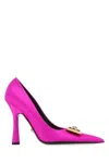 VERSACE FUCHSIA SATIN PUMPS