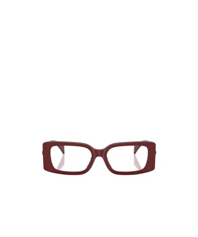 Versace Full-frame Flat Mirror In Red