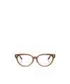 Versace Full Frame Plain Mirror In Brown