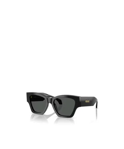 Versace Full Frame Sunglasses In Black