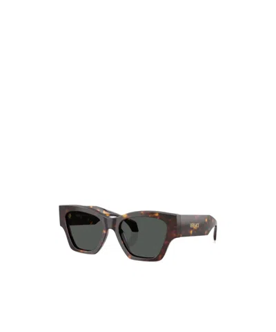 Versace Full Frame Sunglasses In Black