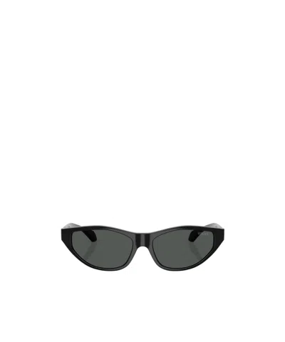 Versace Full Frame Sunglasses In Black