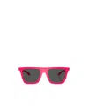 Versace Logo-arm Detail Sunglasses In Black