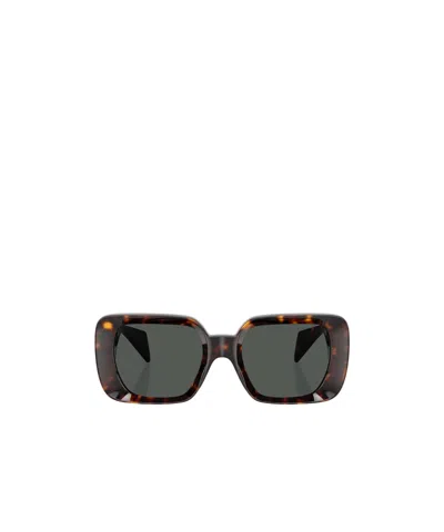 Versace Full Frame Sunglasses In Black