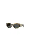 Versace 52mm Oval Sunglasses In Black