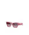Versace Pink Gradient Square Ladies Sunglasses Ve4492u 551646 53 In Pink