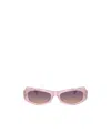 Versace Violet Gradient Yellow Geometric Ladies Sunglasses Ve4487 551370 54 In Pink