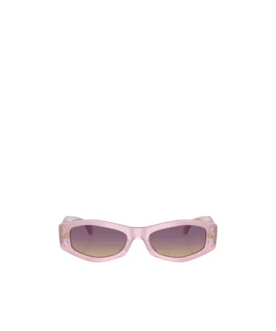 Versace Full Frame Sunglasses In Pink