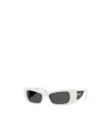 Versace Full Frame Sunglasses In White