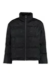 Versace Black Nylon Down Jacket In Black