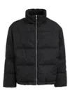 Versace Black Nylon Down Jacket In Black