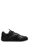 Versace Galaxia Leather Low-top Sneakers In Black