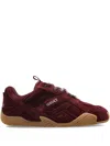 Versace Galaxia Lace-up Sneakers In Burgundy