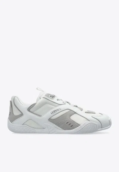 VERSACE GALAXIA LEATHER LOW-TOP SNEAKERS