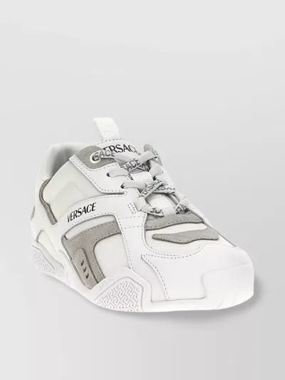 VERSACE 'GALAXIA' PANELLED TEXTURED SOLE SNEAKERS