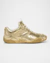 Versace Galaxia Shiny Nappa Leather Sneakers