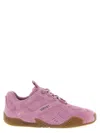 Versace Galaxia Suede Lace-up Trainers In Pink