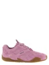 Versace Galaxia Suede Lace-up Trainers In Pink