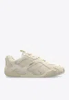 Versace Galaxia Suede Low-top Sneakers In White