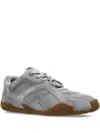 Versace Galaxia Suede Sneakers In Gray