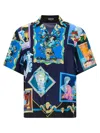 Versace Graphic Print Short Sleeve Gallery Shirt